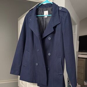 Bongo Dark Blue Pea Coat XL NWT